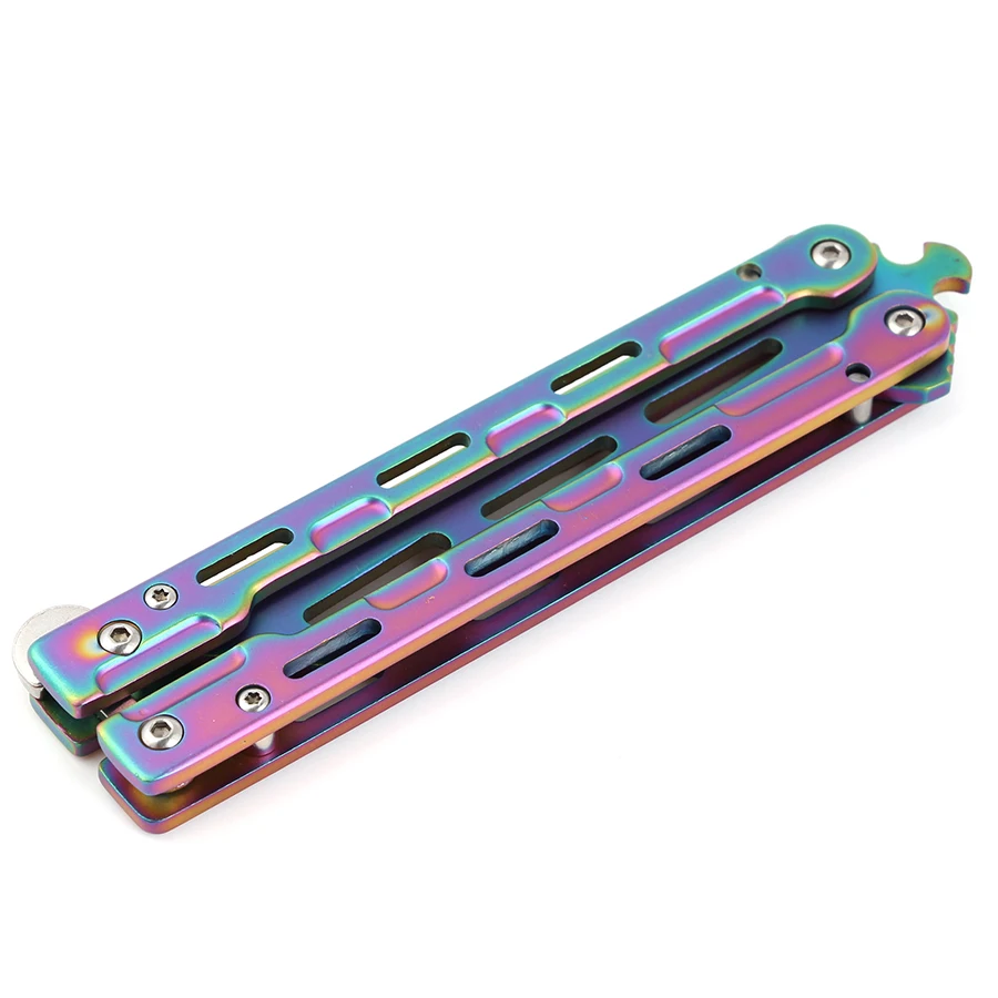 Красочный складной нож Balisong тренировочный для тренера в виде бабочки инструмент