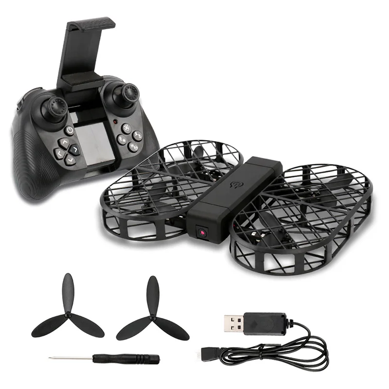 Квадрокоптер с дистанционным управлением складной Дрон Камера Hd 2MP 1080 P FPV WiFi