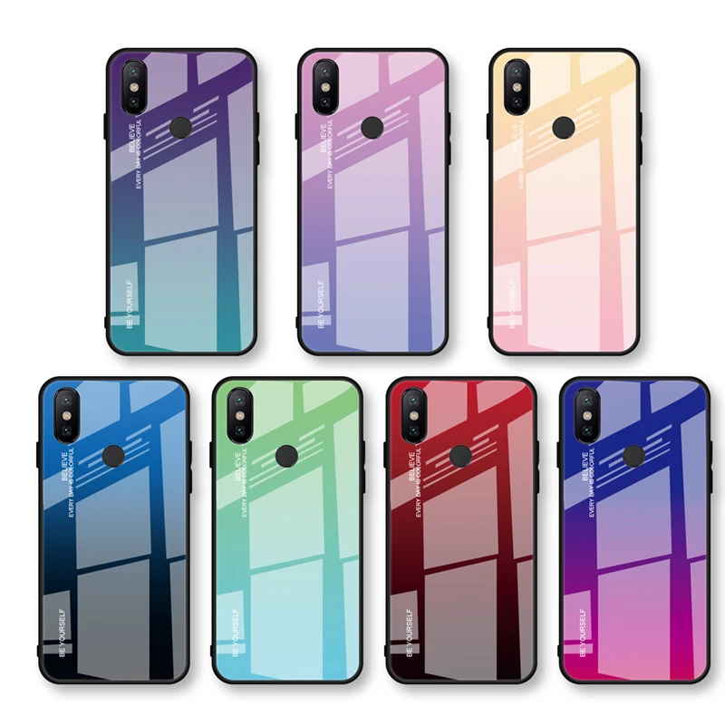 Силиконовый стеклянный чехол для Xiao mi Red mi Note 8 6 7 Pro 5 K20 Plus GO 6A 7A Red mi on чехол для Xiaomi mi 9T 9 SE 8 A2 Lite A3 A1 чехол