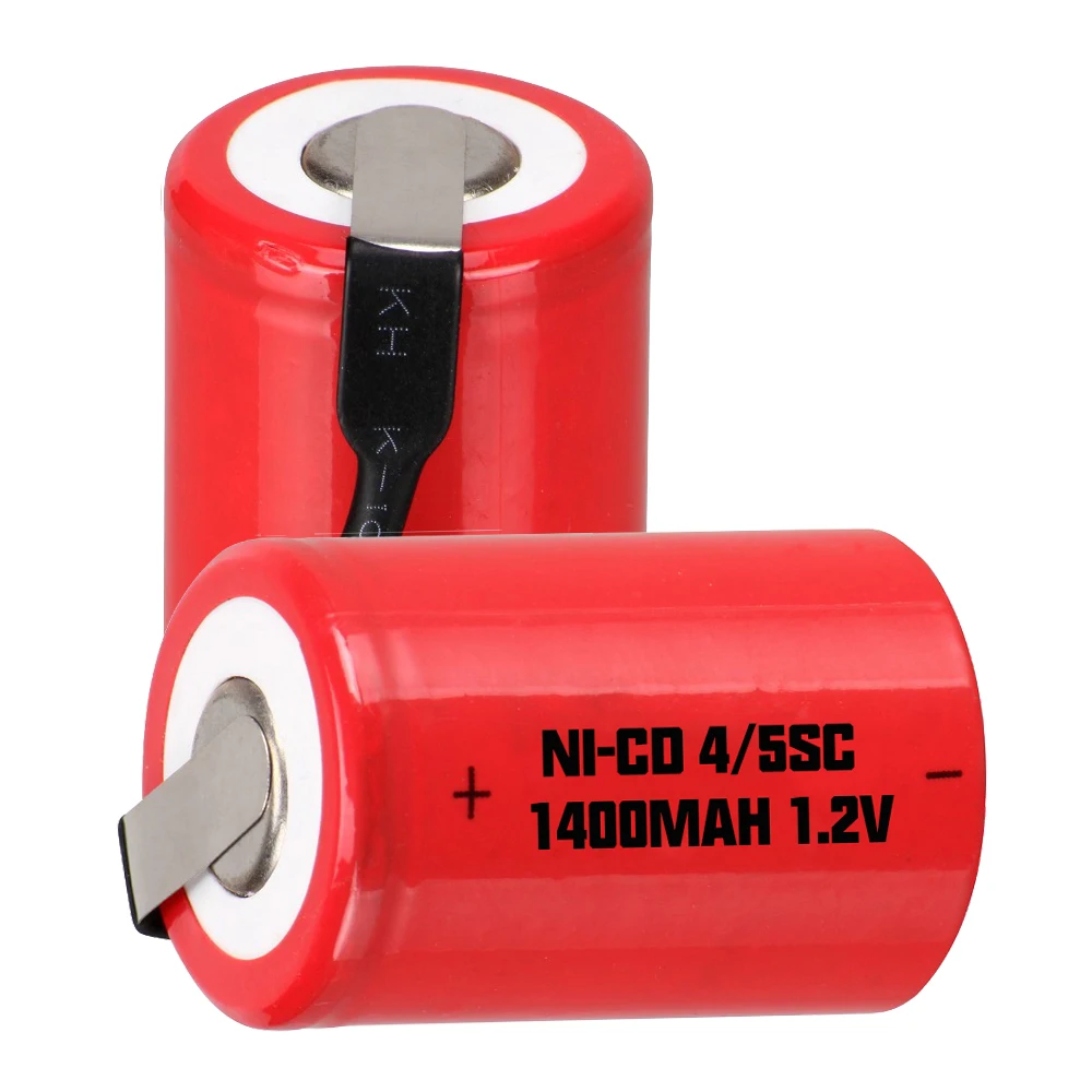 Самая низкая цена 2 шт 4/5SC батареи 1 v аккумуляторные 1400 mAh nicd Батарея для