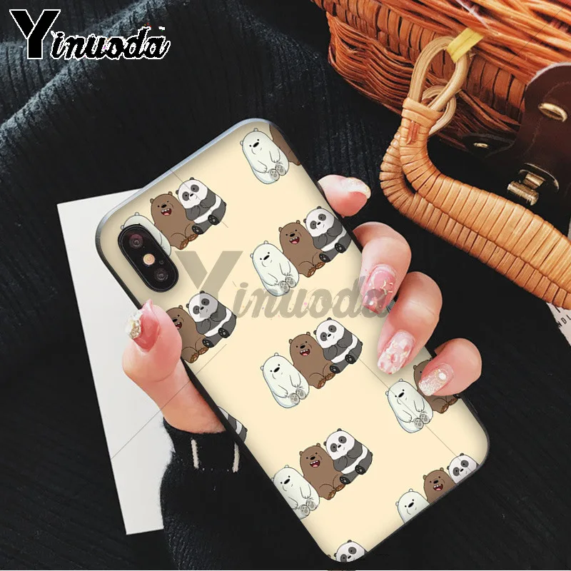 Yinuoda Мы Голые Медведи miniso Coque чехол для телефона для iPhone 6S 6plus 7plus 8 8Plus X Xs MAX 5 5S XR - Цвет: A15