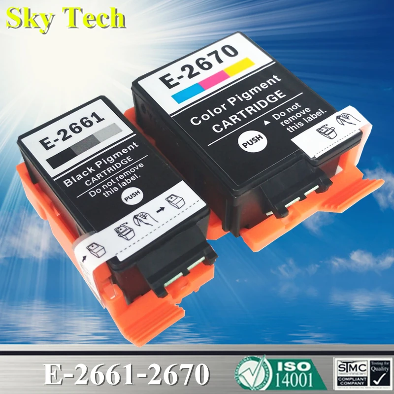 Совместимые чернильные картриджи для T2661 T2670 Epson трудозатраты/WF100W. [С пигментом