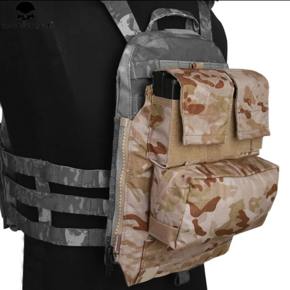 Черный рюкзак EMERSONGEAR на молнии для AVS JPC 2 0 Охотничий Жилет CPC страйкбол пейнтбол