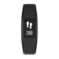 Черный Gps водонепроницаемый ip68 Плавательный спорт смарт-браслет часы smartband фитнес-трекер браслет pulseira inteligente band - Цвет: Черный