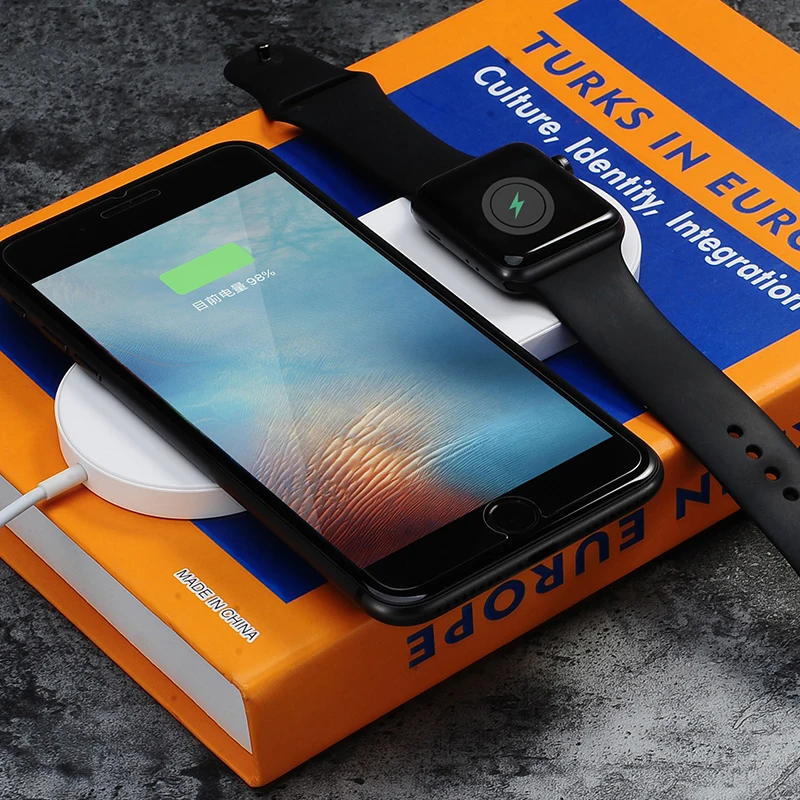 Suntaiho Qi Беспроводной Зарядное устройство 3 в 1 для Xiaomi mi 9 Apple watch 4 Airpods быстрой