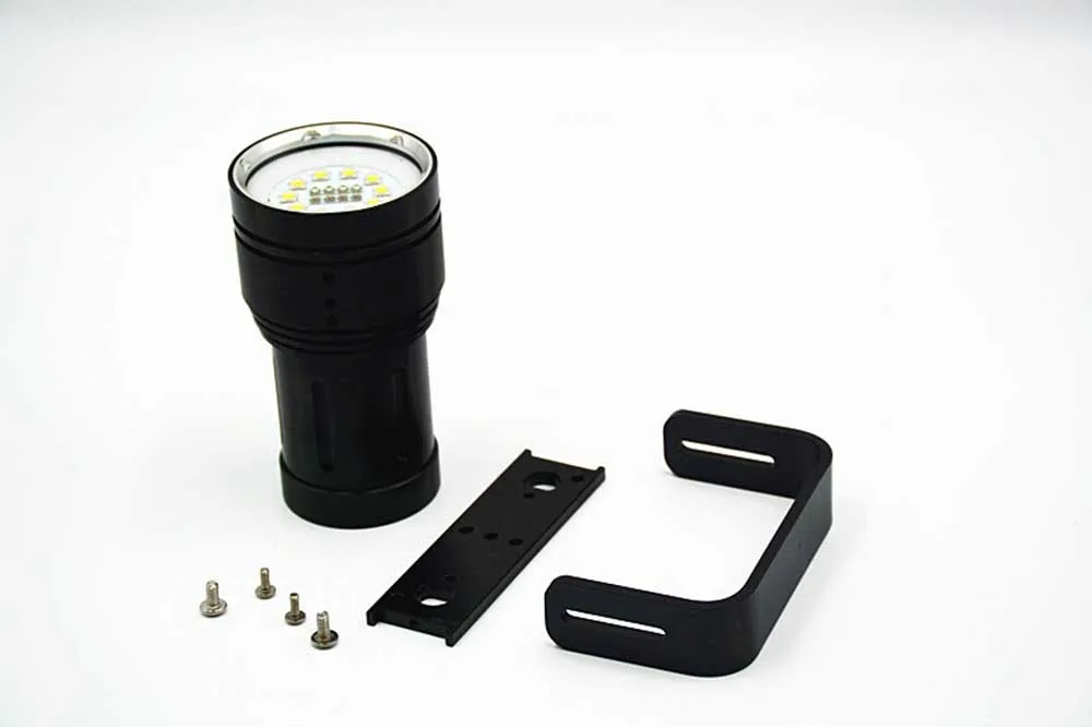 

10x XML2 Diving flashlight underwater photography camera fill light red light 120w super bright lamp underwater 100m 18650