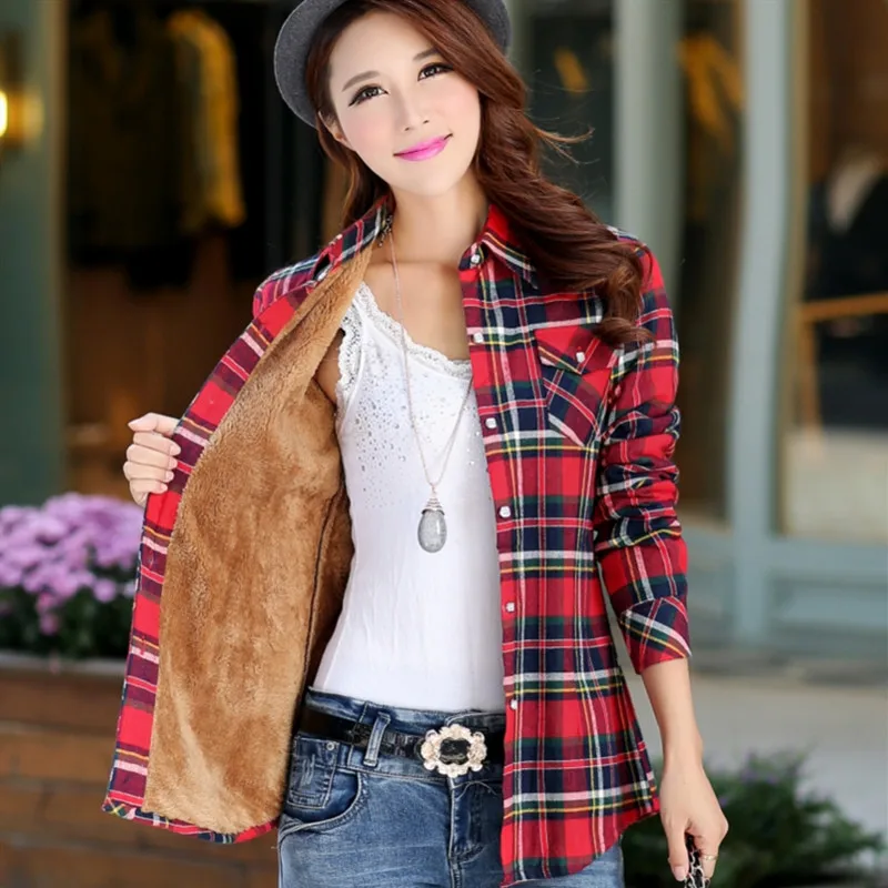 OLGITUM 2020 теплые зимние новые модные разноцветные женские топы рубашки куртки