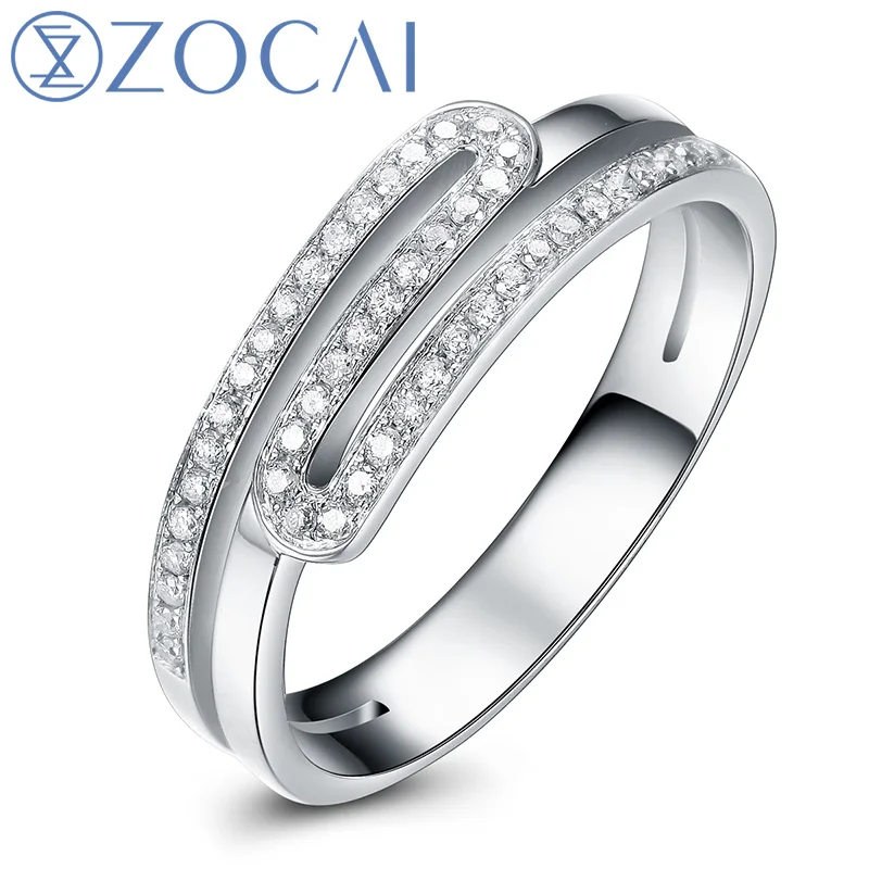 Женское кольцо из белого золота 100% карата 0 20 карата|natural diamond|fine jewelrygold natural |