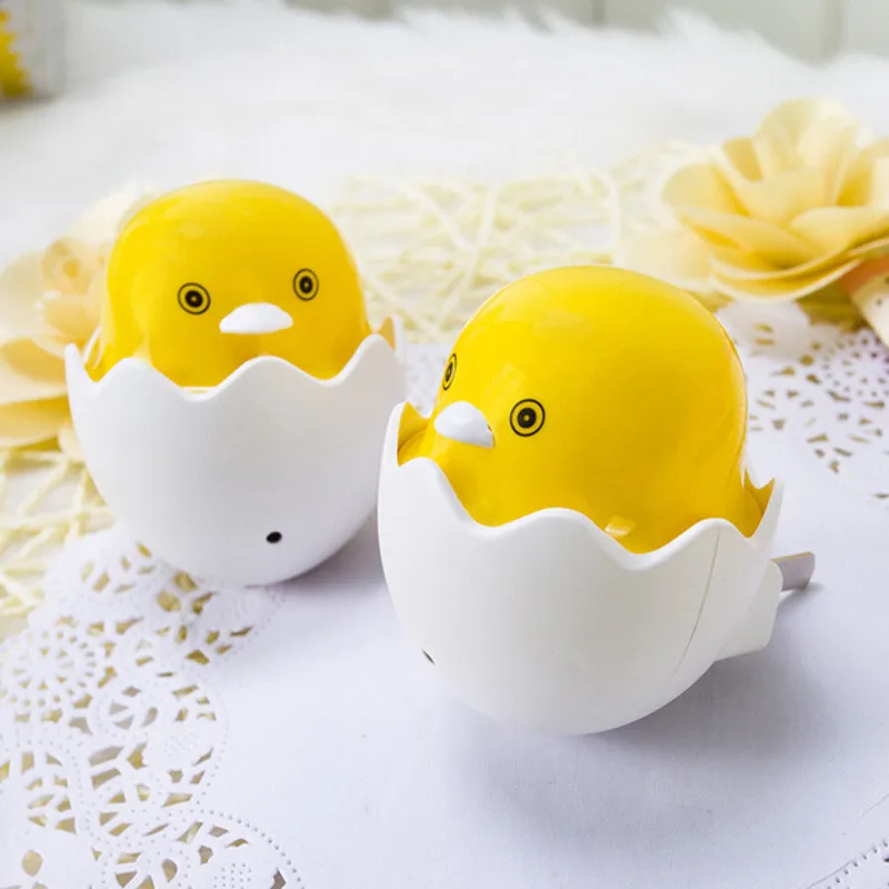 

Cute night light EU/US Plug Duck AC110-220V Wall Socket Light-control Sensor LED Night Light Bedroom lamp For Desk Table