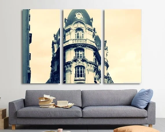 Modern Colorful Photo Picture city coast Room Decor 3 pcs Cities Canvas Art Painting Living Bedroom | Дом и сад