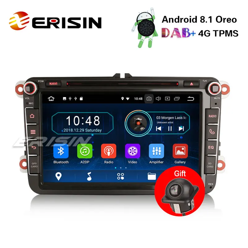 Erisin ES3985V 8 &quotDAB + Android 1 автомобильный стерео gps для VW Golf Passat Tiguan Polo Jetta Sat Nav