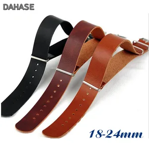 Ремешок кожаный для наручных часов NT ZL, сменный Браслет для наручных часов в стиле ретро, чёрный коричневый, 18 мм 20 мм 22 мм 24 мм