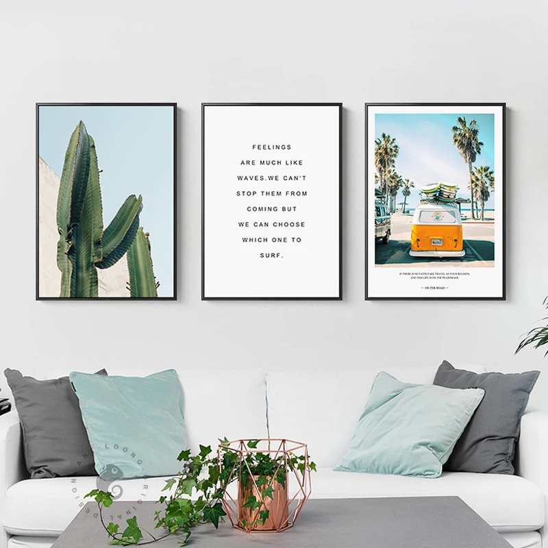 Постеры и принты на холсте в американском стиле с изображением летнего