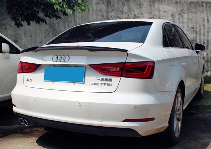 Автомобильный стиль для Audi A3 седан спойлер S3 задний из углеродного волокна