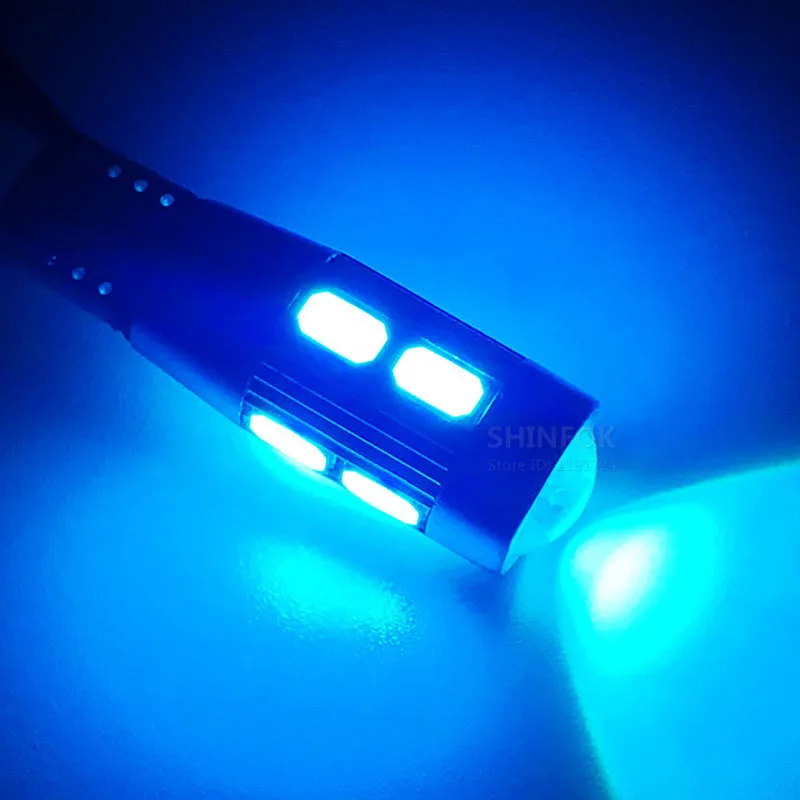Светодиодные лампы CANBUS 10-SMD 5630 в алюминиевом корпусе 2 шт./лот W5W T10 | Автомобили и