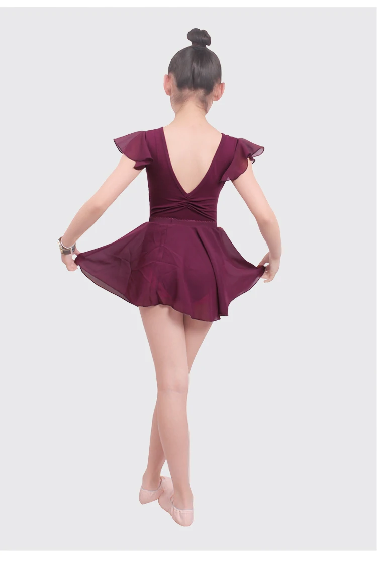 Балетные костюмы для девочек Мягкий купальник Dancesuit балетная пачка детская