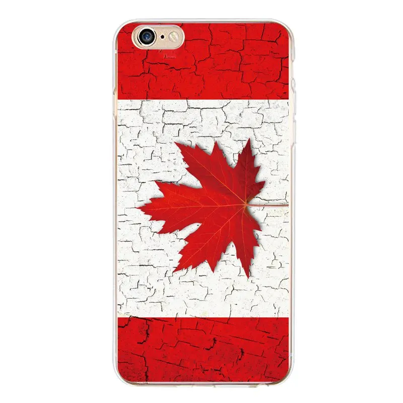 Мягкий прозрачный чехол из ТПУ для iPhone 4/4S 5 5S 6 6plus 7 8plus x силиконовый с флагом