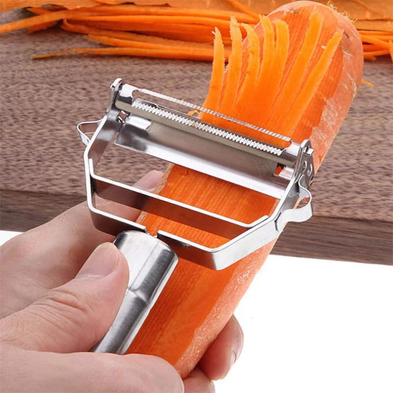 1 шт. терка для картофеля и моркови из нержавеющей стали строгание двойная