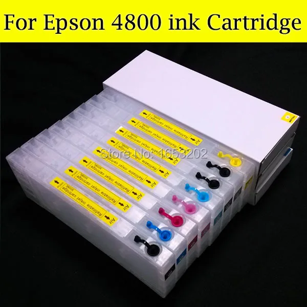 

8 Pieces/Lot With Show Ink Level Resettable Chip For EPSON 4800 Refillable Ink Cartridge For EPSON 4800 Printer