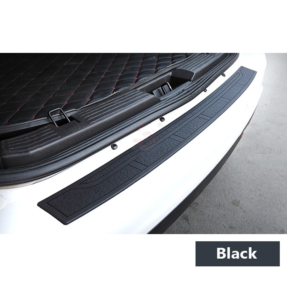 black NWIEV 1x наклейки для автомобиля для peugeot 307 206 407 Citroen C4 C5 Honda Civic Accord CRV Lada аксессуары для заднего бампера багажника - Название цвета: black