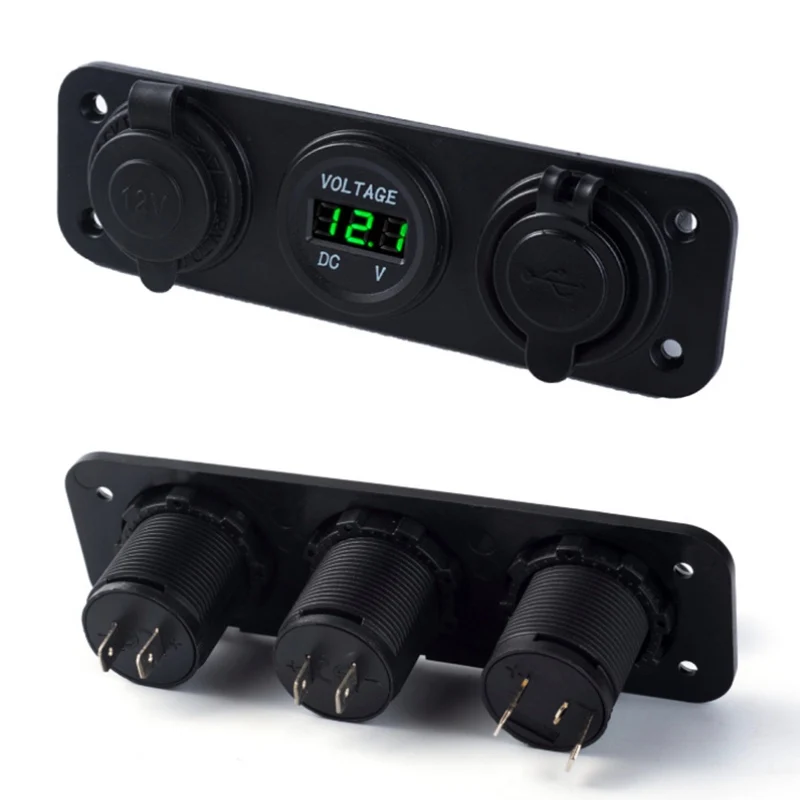 DC 12 24V двойной USB порт автомобильное зарядное устройство прикуриватель адаптер