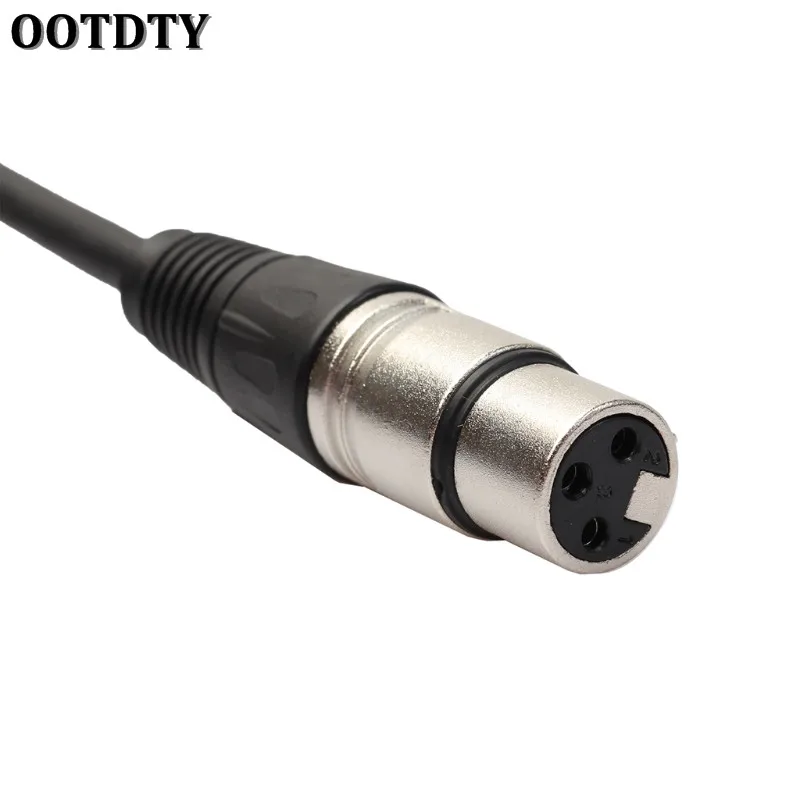 Кабель для микрофона OOTDTY 1 фута экранированный сбалансированный 3-контактный XLR