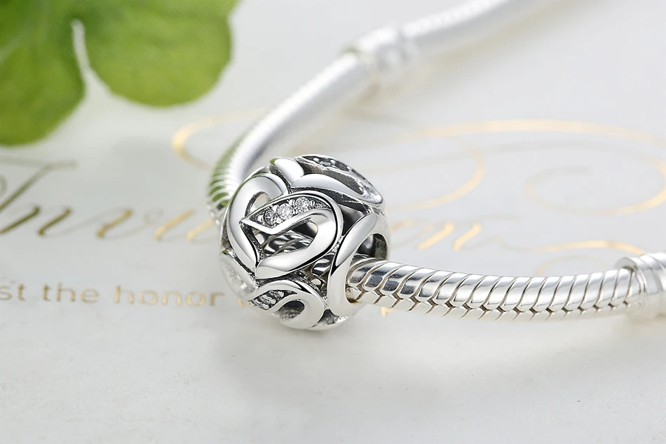 Belawang Талисманы Fit Pandora Браслеты DIY Аутентичные стерлингового серебра 925 Розовый Кристалл Шарм украшения из бисера Интимные аксессуары