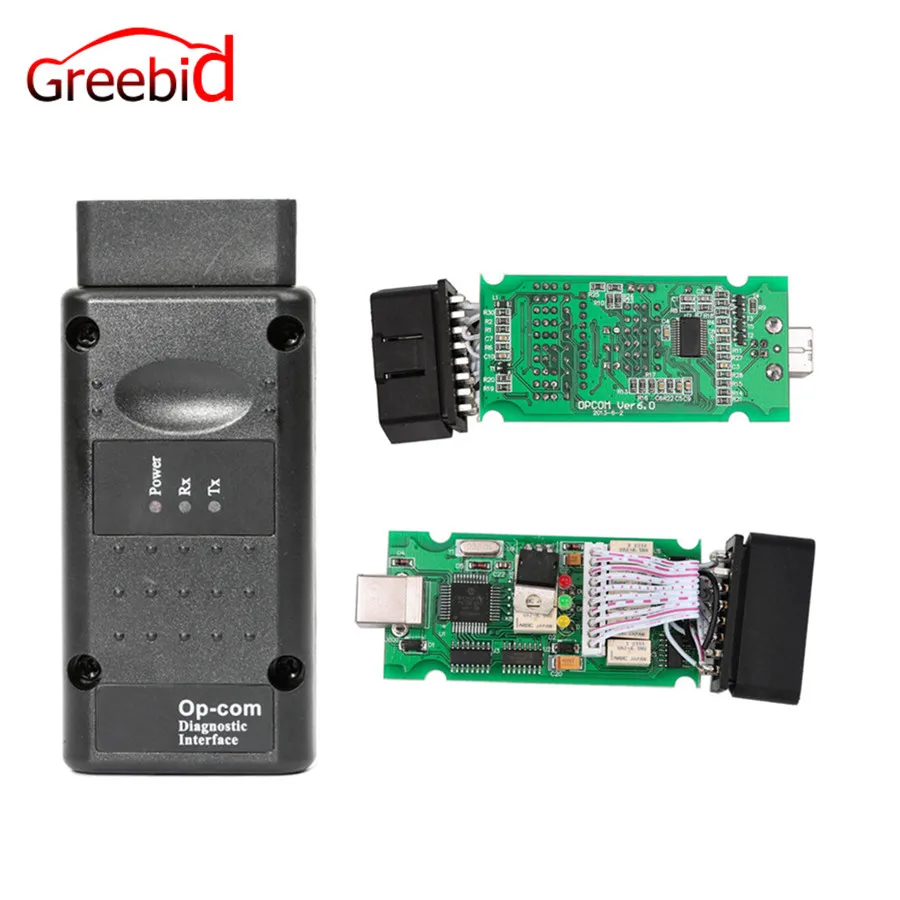 Opcom OP-Com прошивка V1.65 2010/ V Can OBD2 для OPEL с двухслойной печатной платой OP COM интерфейс