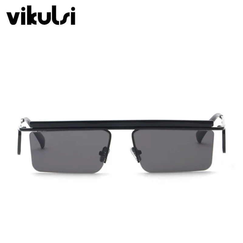 2018 унисекс квадратные полуоправы Солнцезащитные очки Мужские Роскошные