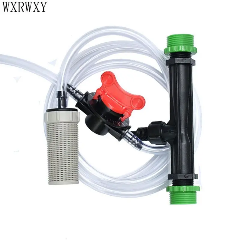 

Venturi fertilizer injector 3/4 male 1/2 Irrigation Venturi Automatic Fertilizer Syringe Pipe Filter built-in gravity ball 1 set