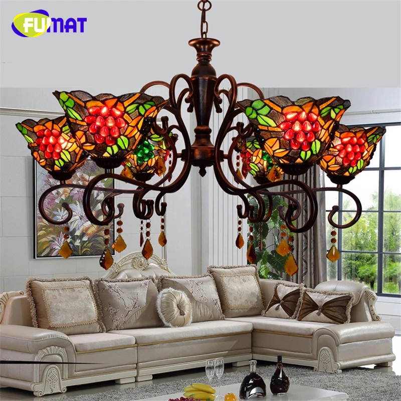 FUMAT креативные винтажные декоративные люстры в европейском стиле Тиффани