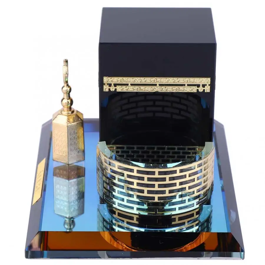 DIY Eid Mubarak мусульманский винтажный кристалл позолоченный Kaaba из трех частей модель