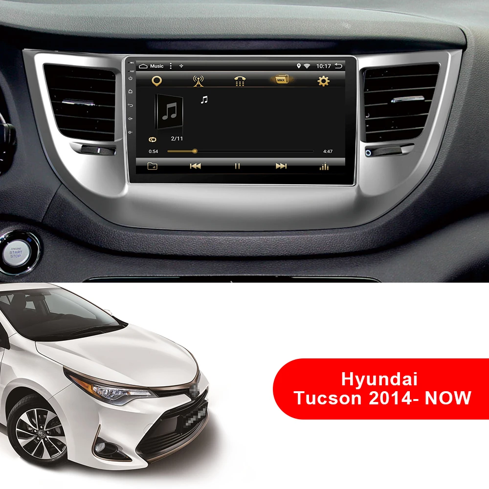 Eunavi ips 2G + 32G Octa 8 core android 1 автомобильный dvd для hyundai Tucson/IX35 2016 2017 мультимедиа Радио gps