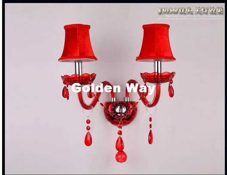 Бесплатная доставка горячая Распродажа настенный светильник с красным