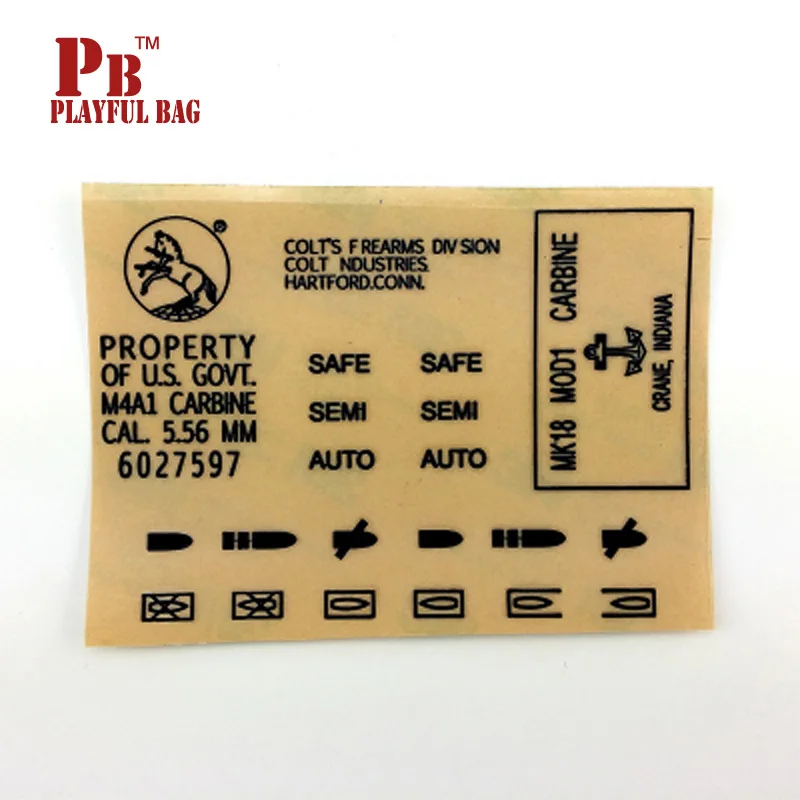 PB игривый мешок гелевые шаровые Пистолеты для jinming M4A1/ haowei MK18 DIY металлические