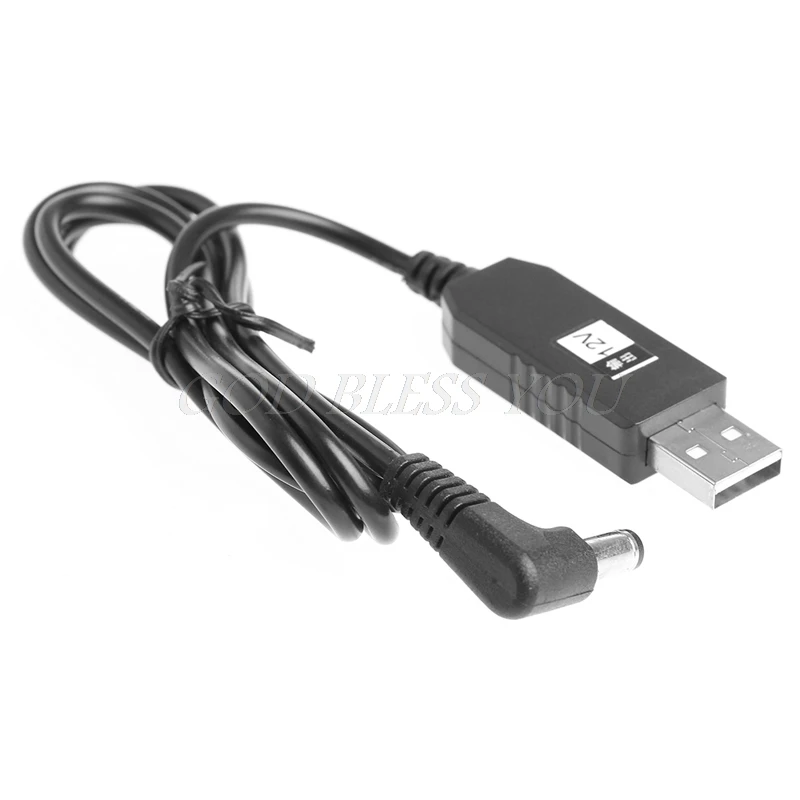 USB DC 5V до 9В/12V 2 1x5 5 мм правый угол &quotпапа&quot повышающее переходное кабель для