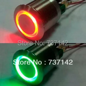 ELEWIND 22 мм двухцветный светодиодный Мгновенный кнопочный переключатель (PM221F 11E/R G/12