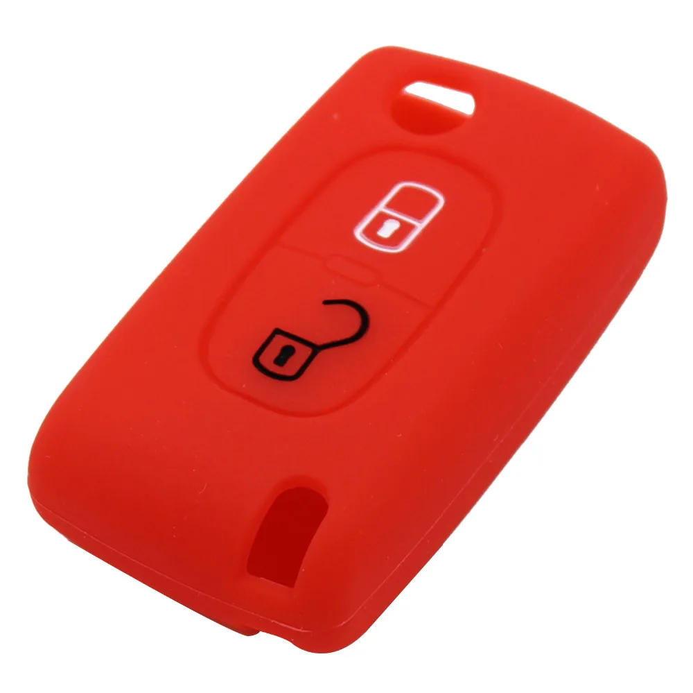 Силиконовый чехол KEYYOU для ключей Peugeot 207 307 308 407 408 RCZ Citroen C3 C4 C4L C5 C6 Quatre | Автомобили и
