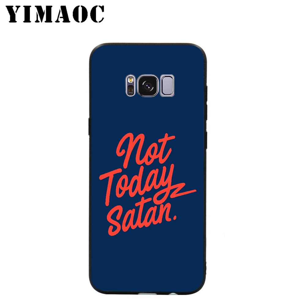 Мягкий чехол YIMAOC Not Today satan для Samsung Galaxy S10 S10e S9 S8 A6 Plus S7 S6 Edge A7 A5 A3 J6 Note 9 8 |
