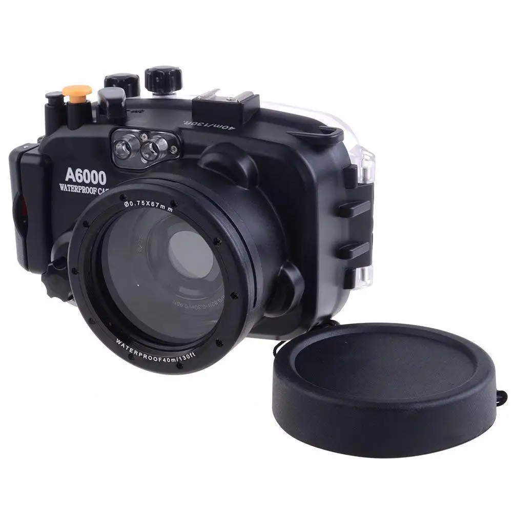 Meikon 40 м 130 футов водонепроницаемый корпус для подводного плавания Sony A6000 16-50 мм