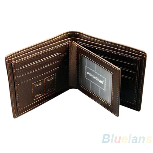 Роскошный брендовый Короткий Мужской кошелек из искусственной кожи мужской мини