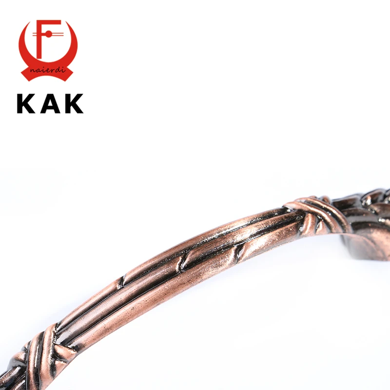 Ручки для кухонного шкафа KAK RB8008 красные и бронзовые ручки в стиле ретро 96 мм из