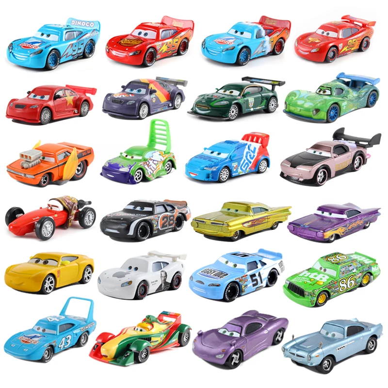 

Disney Pixar Car 2 3 Cyclone McQueen car model 1:55 die-cast metal alloy car disne toy car 2 children birthday / Christmas gift