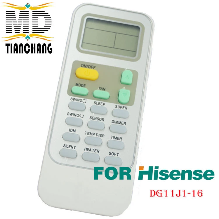 Новый пульт дистанционного управления для кондиционера Hisense DG11J116 A/C контроллер
