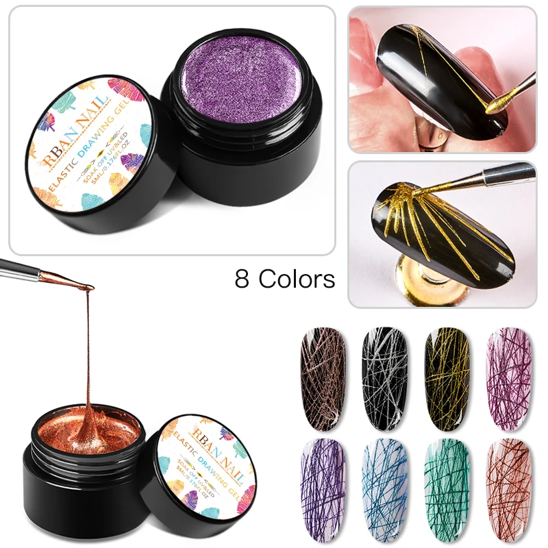 УФ гель для ногтей эластичная подкладка Гель лак креативный сделай сам