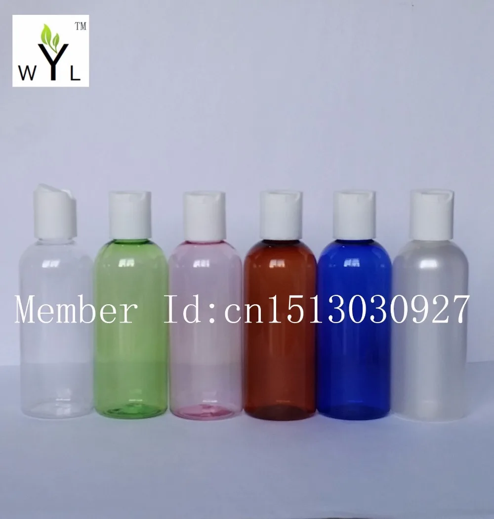 100ML empty Disc top cap plastic bottles containers for traveling liquid PET cosmetics WYL | Красота и здоровье