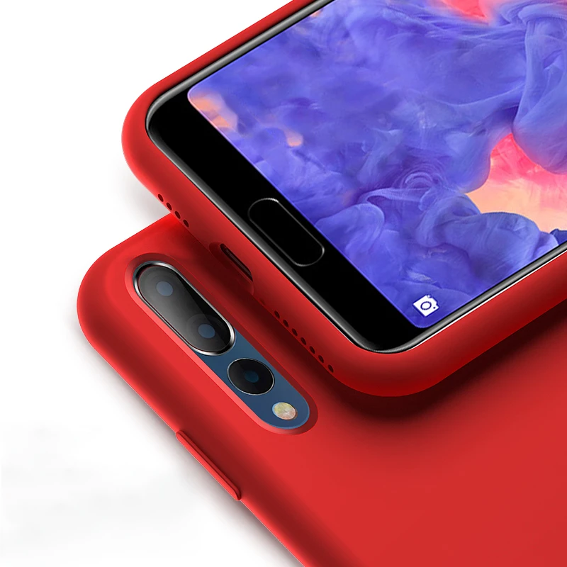 Защитная крышка для huawei P20 P30 P10 Plus PRO Чехол жидкий силикон PC SkinFeeling Honor 8 9 10 8X Lite