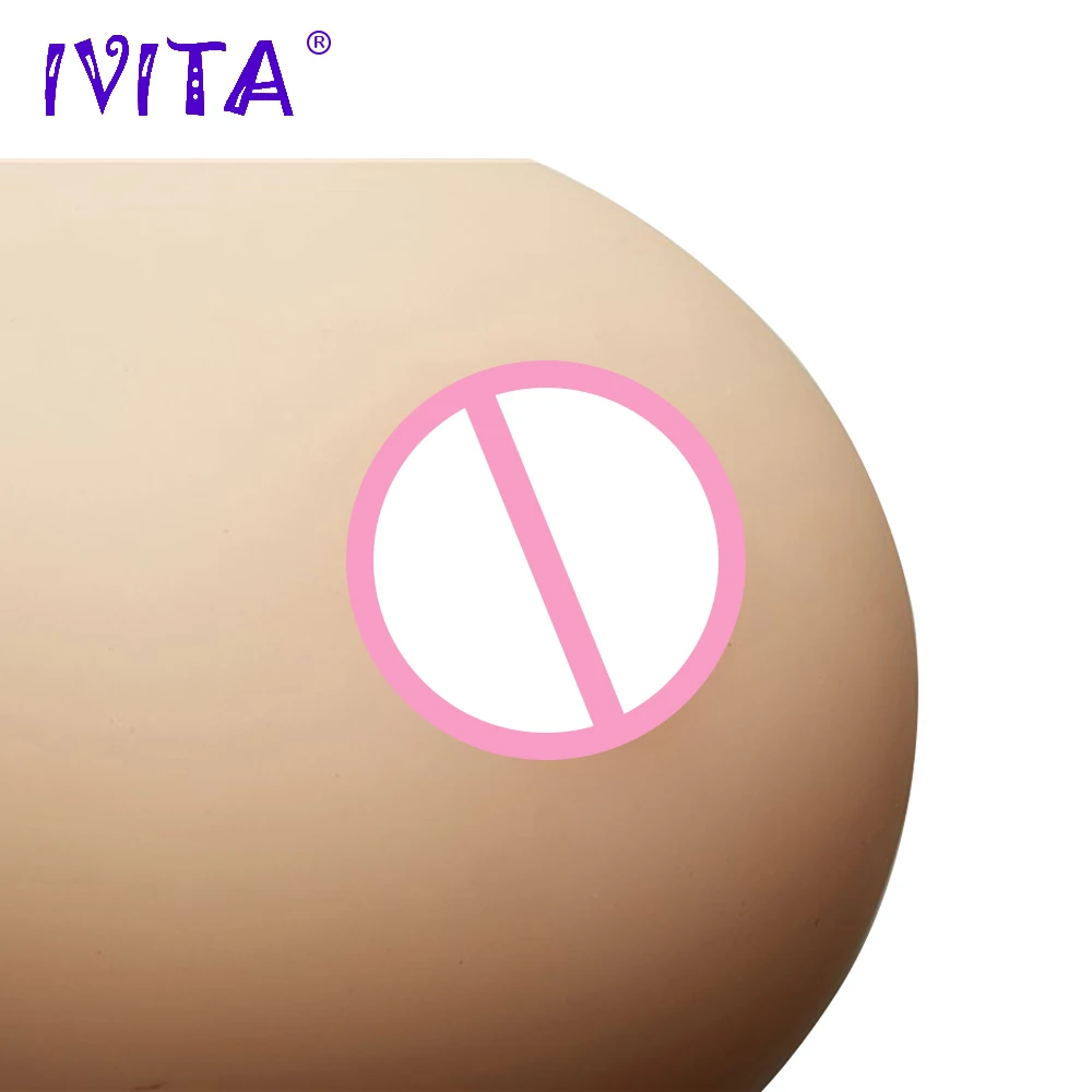 IVITA 3200 г белые силиконовые формы груди Ложные для трансвеститов транссексуал