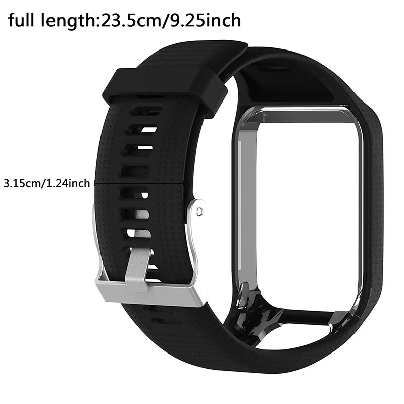Спортивный силиконовый ремешок для часов TomTom 2 3 серии сменный наручных Runner GPS