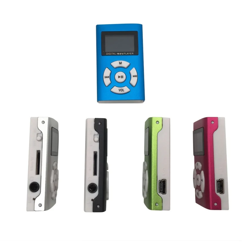 Mini LCD Screen MP3 Player Support SD Micro TF Card Aluminum Shell Sport Walkman Mp3 Music Players | Электроника
